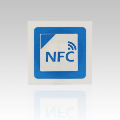 25x25mm utskrivbara typ 2 Ntag203 NFC klistermärke