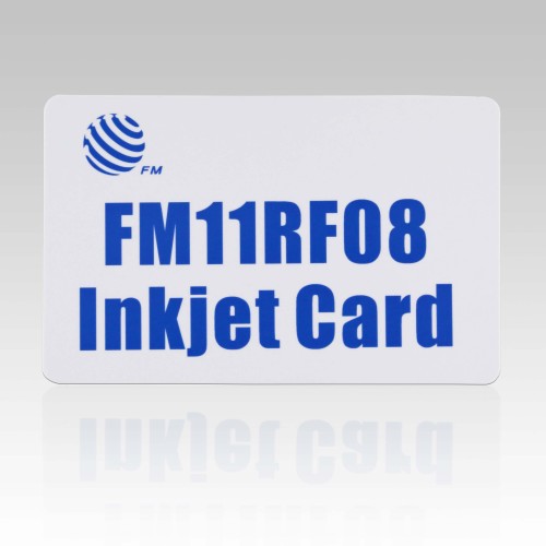 Carte a getto d inchiostro di 13.56MHZ MF 1K compatibile Fudan Chip RFIDCarta Inkjet RFID 13.56MHZ