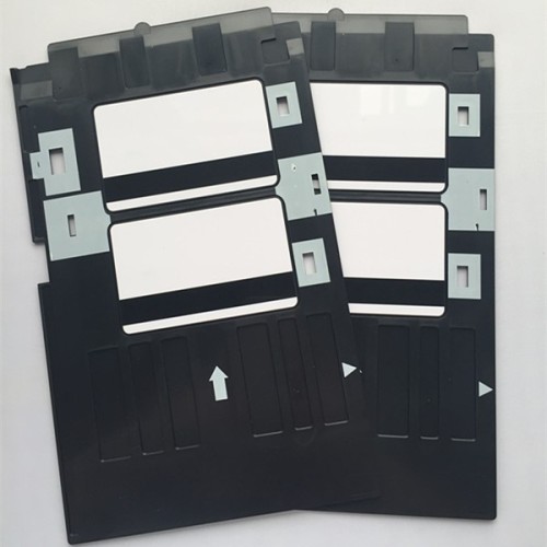 HiCo banda magnetica della carta ID grezzo a getto d inchiostro con vassoio carta L800Stampabile a getto d inchiostro bianco carta