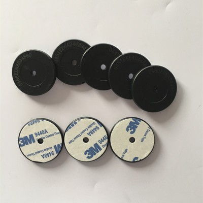 13.56MHZ Anti-Metal Ntag213 NFC ABS Disc Tag With Adhesive