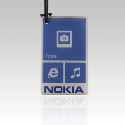 Geben Sie 2 Ntag203 Chip NFC Epoxy Tag Arbeit für alle NFC-Smart-PhoneNFC-Epoxy-Tag