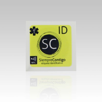 25x25mm Type 2 Ntag215 NFC Paper Tag With LogoSoft NFC Sticker