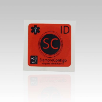 25x25mm тип 2 Ntag215 NFC хартиен етикет с логотоМека NFC стикер