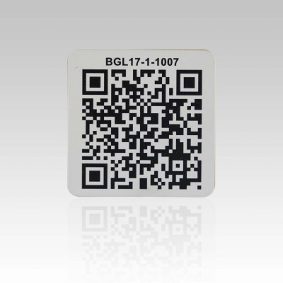 50x50mm ultralet Chip QRCODE NFC mærkat