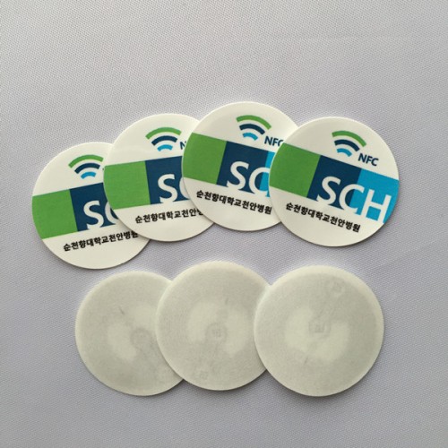 Circle 25mm Ntag215 NFC Sticker Printable for All NFC Enabled Smart PhoneSoft NFC Sticker