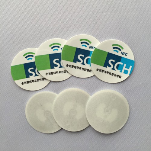 Kreis 25mm Ntag215 NFC-Sticker zum Ausdrucken für alle NFC-fähigen SmartphoneWeiche NFC-Sticker