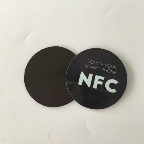 Circle25mm hűtő mágnes anti fém NFC matricaFém NFC matricán