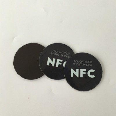 Circle30mm Fridge Magnet Ntag213 NFC Sticker 