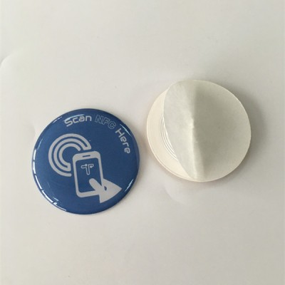 Dia30MM 14443A typu 2 Ntag213 vodotěsné NFC epoxidové NFC nálepka