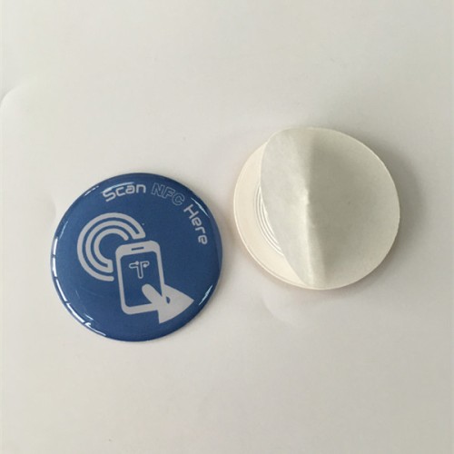 Dia30MM 14443A 유형 2 Ntag213 방수 NFC 에폭시 NFC 스티커에폭시 NFC 스티커