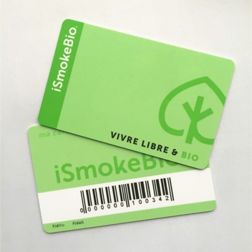 EAN13 Barcode Plastic Loyalty CardsStandard Plastic Cards