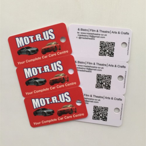 QRCode plast 3 upp PVC nyckelkortIcke-standardiserade plastkort