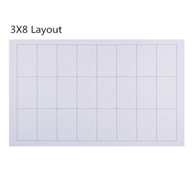 3x8 Layout  13.56MHZ Fudan F08 RFID Card Inlay