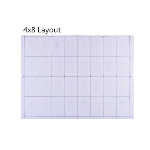 4 x 8 Layout Icode Sli-X anpassa antennen RFID kort beläggningRFID-beläggning