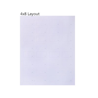 4X8 layout MF 1k Compatible Chip Smart Card Inlay 