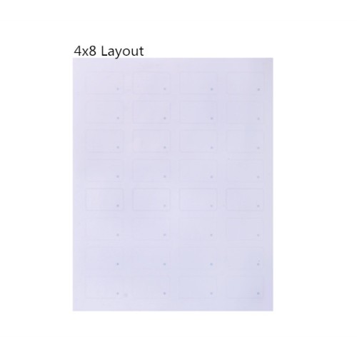 4 x 8 lay-out MF 1k compatibel Chip smartcard InlayRFID-Inlay