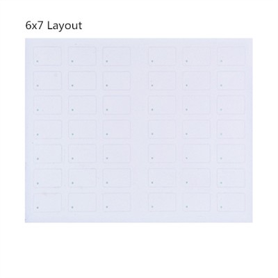 6 x 7 Layout de cartão de proximidade RFID do embutimento TK4100 125KHZ