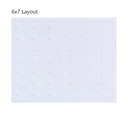 125KHZ TK4100 RFID 근접 카드 속지의 6 x 7 레이아웃RFID 인 레이