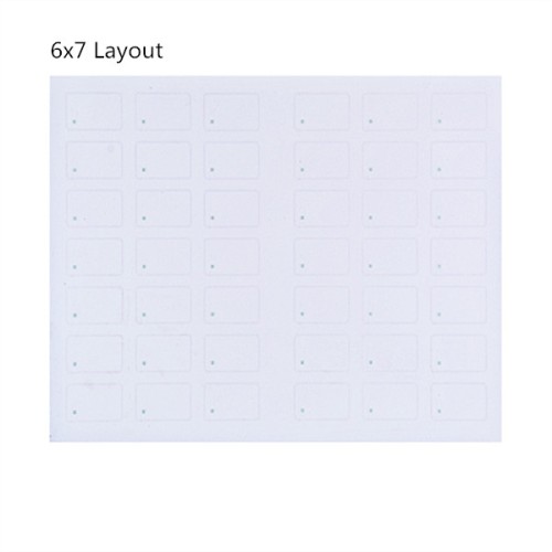 6x7 Layout Of 125Khz TK4100 RFID Proximity  Card InlayRFID Inlay