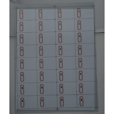 Customize Size Transparent Material MF 1k S50 RFID Card Inlay 