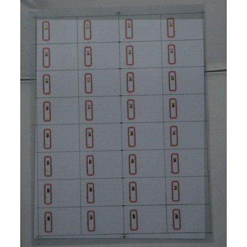 Aanpassen grootte transparant materiaal MF 1k S50 RFID Card InlayNFC Inlay Sheet